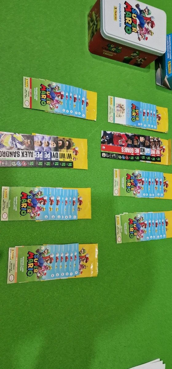 Panini Super Mario TC-Caja metálica con Bolsillos y Tarjetas