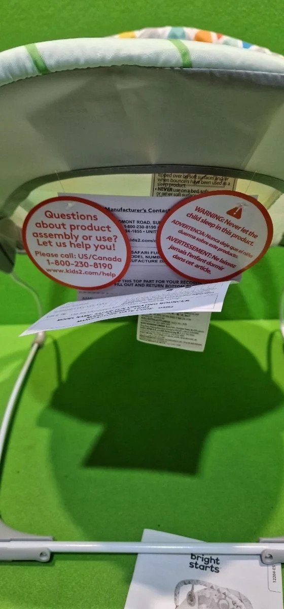 Bright Starts, Hamaca Mecedora para Bebé - Safari Fun