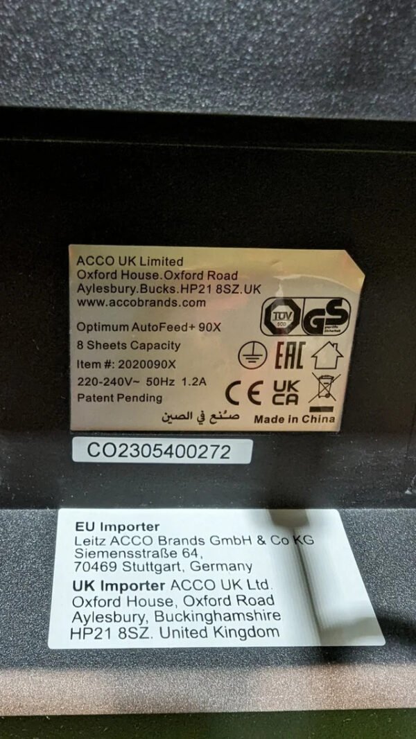 Rexel Optimum Autofeed Destructora de Papel