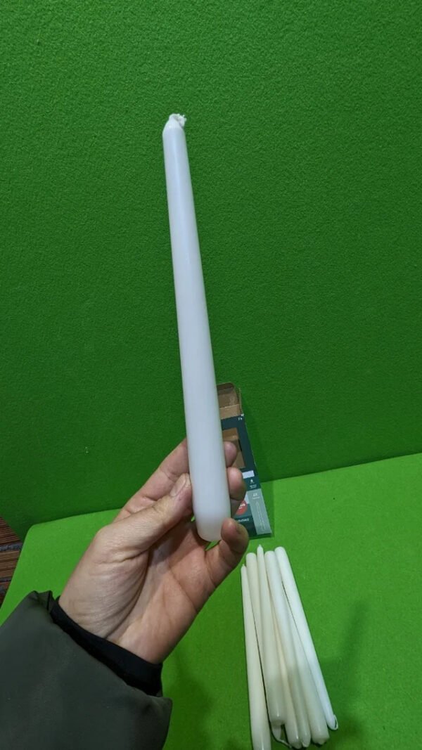 Bolsius Velas cónicas Blanco 8 unidades