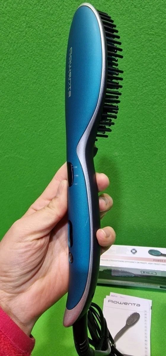 Rowenta Cepillo alisador Power Straight CF5820F0 para cabello muy rizado