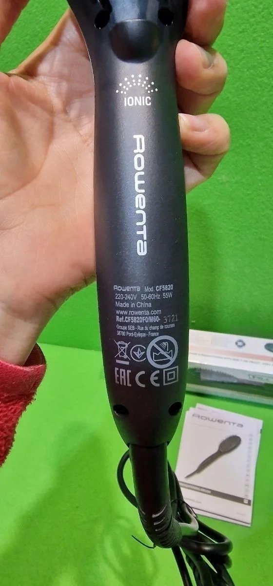 Rowenta Cepillo alisador Power Straight CF5820F0 para cabello muy rizado