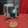 Espejo de Maquillaje con LED, Iluminado Espejo de Mesa Luz con Ampliación
