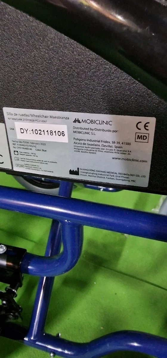 Mobiclinic, Modelo Maestranza, Silla de ruedas ortopédica