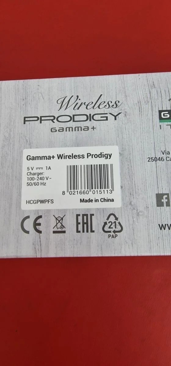 GAMMAPIU' PRODIGY Maquinilla de afeitar eléctrica inalámbrica para barba