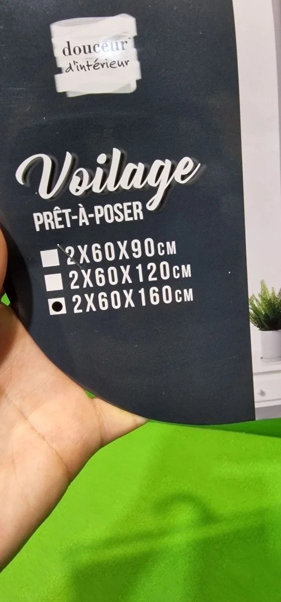 Cortina Voilage para salón Dormitorio o balcón