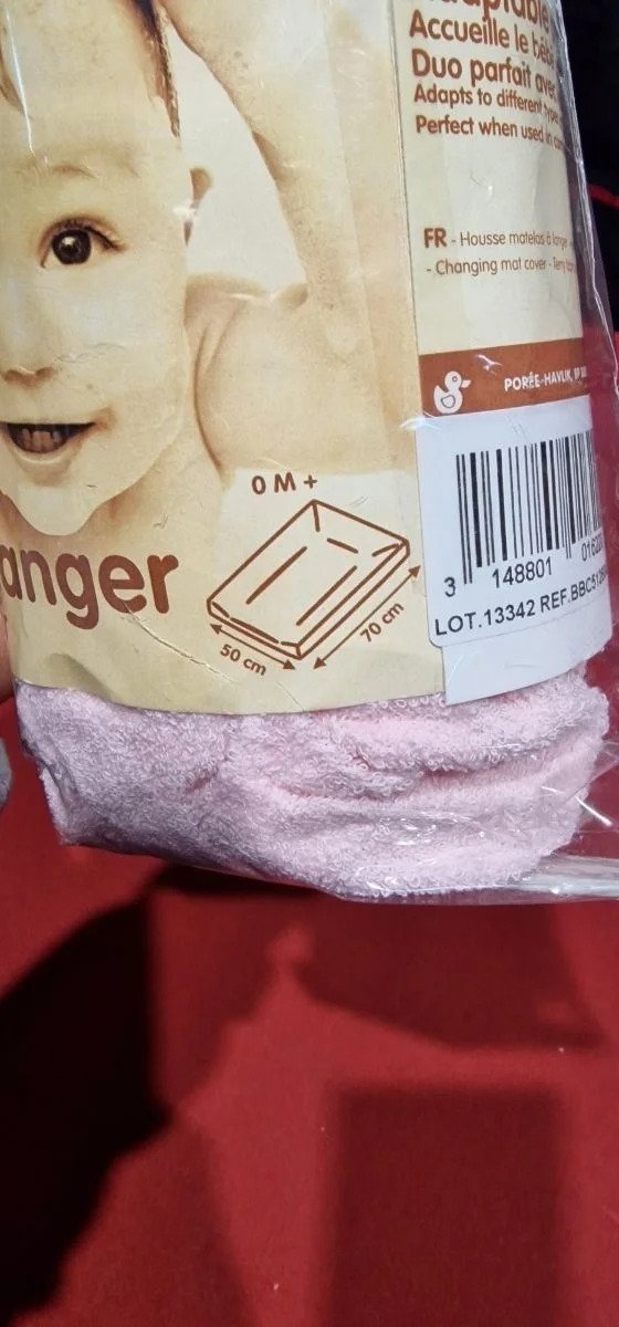 BabyCalin Funda Cambiador Rosa 50 X 70 cm