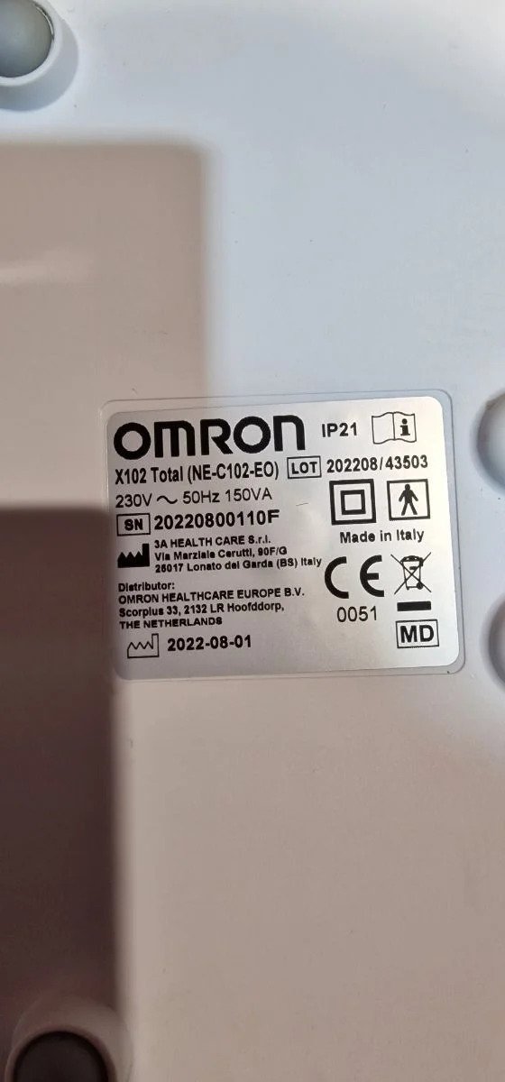 Omron - Nebulizador X102 con lavado nasal 2 en 1