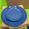Amazon Basics - Vajilla de gres, color Azul marino, 11 piezas
