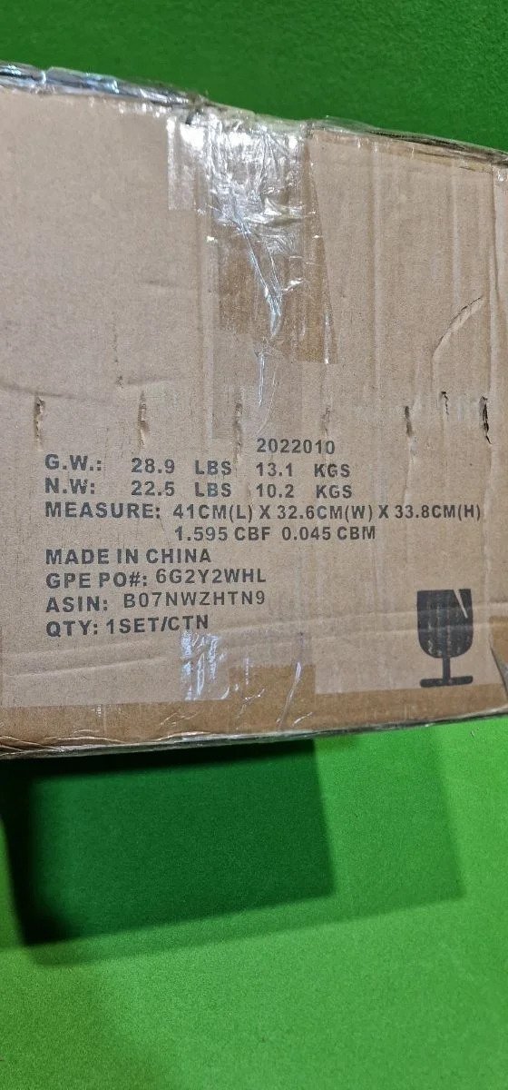 Amazon Basics - Vajilla de gres, color Azul marino, 11 piezas