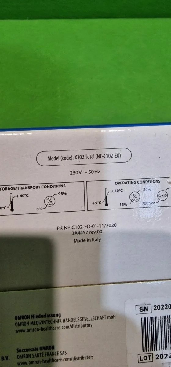 Omron - Nebulizador X102 con lavado nasal 2 en 1
