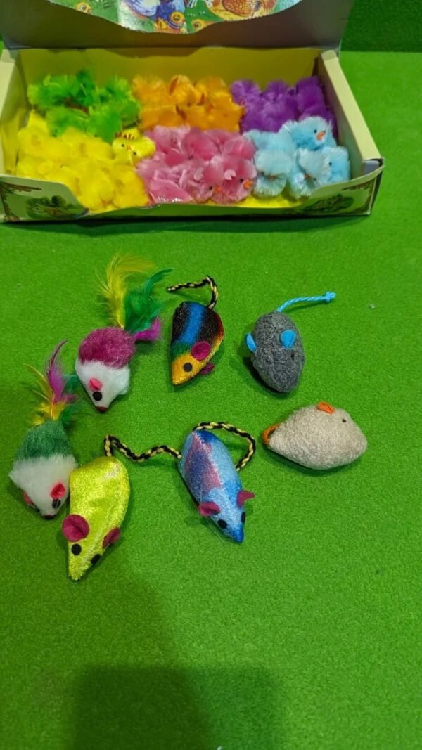 Pollitos de colores y ratoncitos