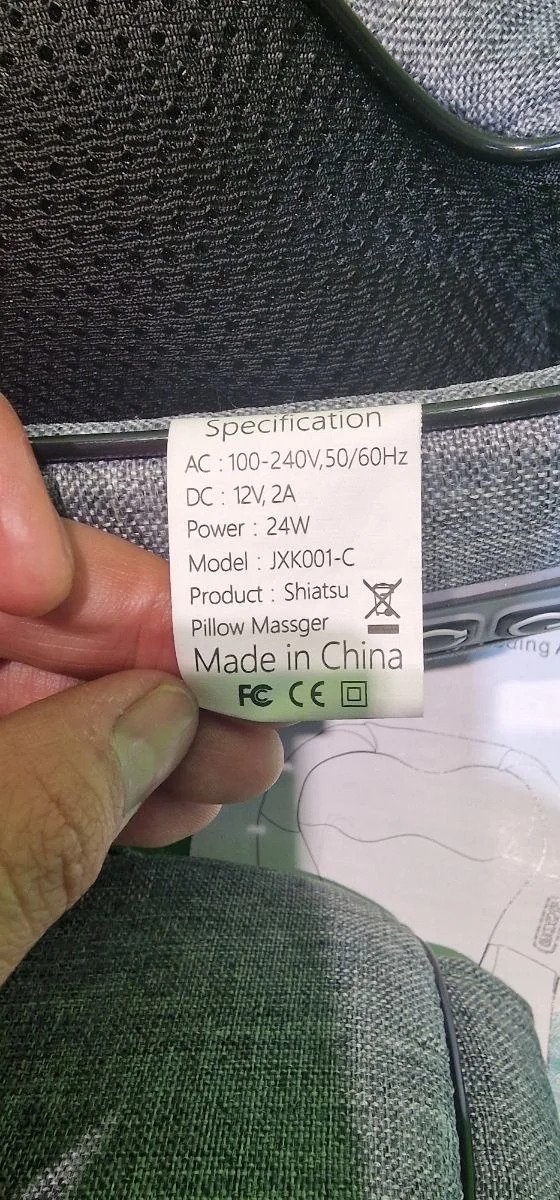 MASAJEADOR DE CUELLO CAREVAS SHISTSU JXK001-C