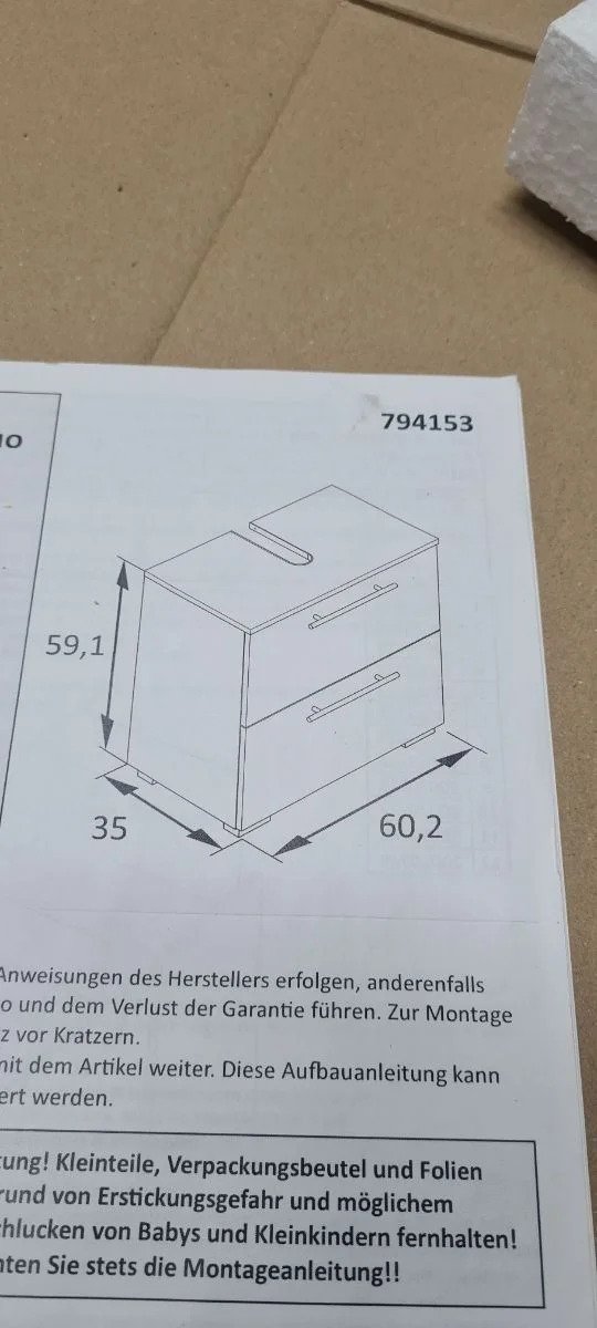 Armario para Baño Blanco, 60 cm