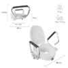 Mobiclinic, Elevador WC para adultos con reposabrazos, Guadiana