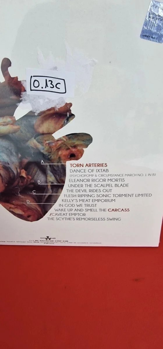 Carcass Torn Arteries Vinilo Doble