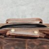Maletín/bolsa de hombro Kattee de aspecto vintage, de piel