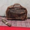 Maletín/bolsa de hombro Kattee de aspecto vintage, de piel