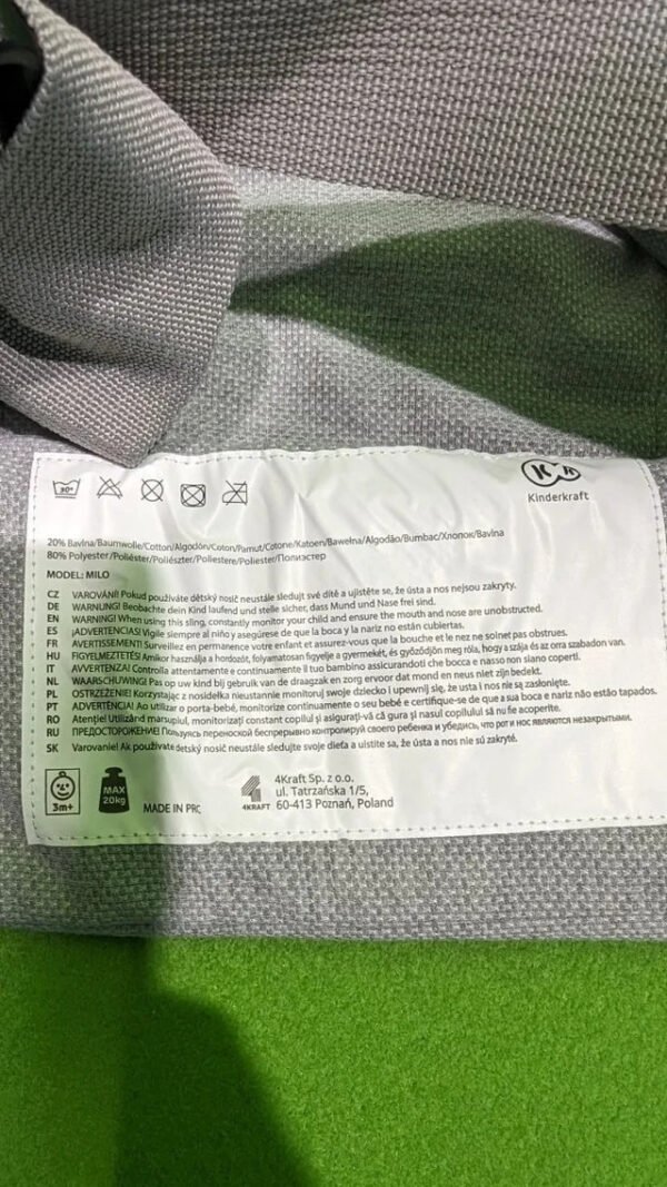 Kinderkraft Mochila Portabebé MILO, Canguro