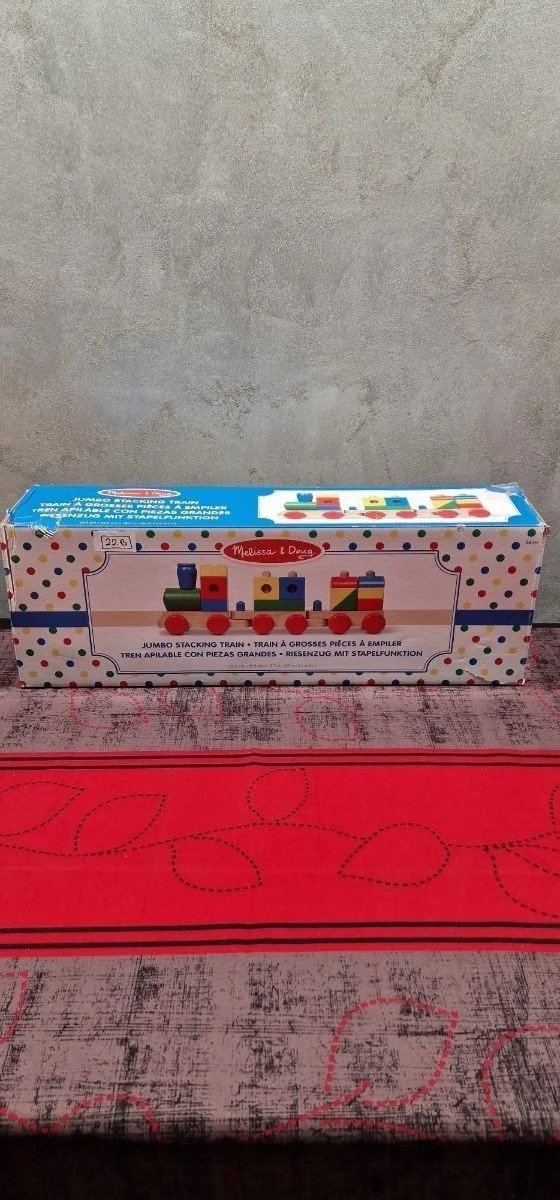 Melissa & Doug Jumbo Stacking Train Classic Construcción y vehículos