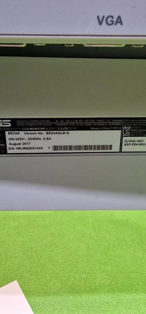 Monitor de negocio ASUS BE24AQLB 24,1"