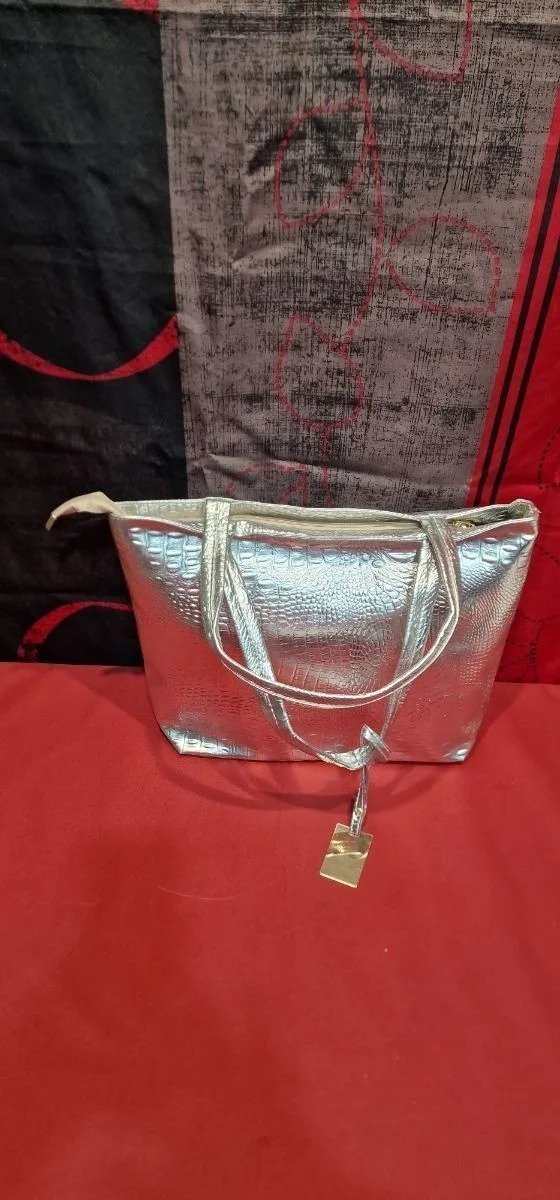 Bolso de hombro para mujer, de piel sintética de cocodrilo