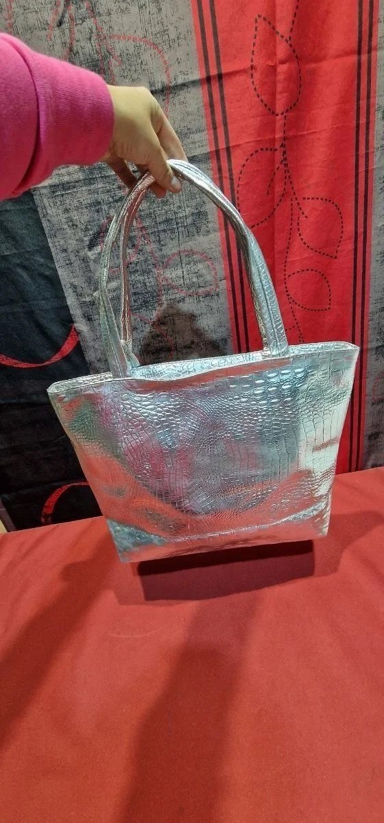 Bolso de hombro para mujer, de piel sintética de cocodrilo
