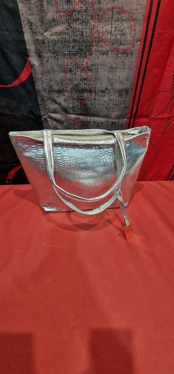 Bolso de hombro para mujer, de piel sintética de cocodrilo