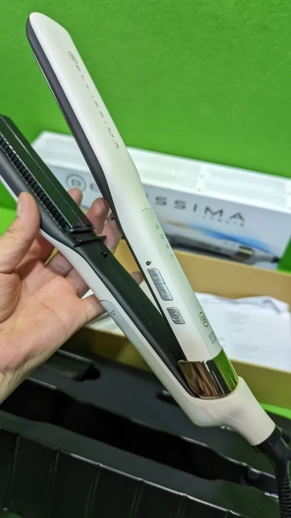 Bellissima Imetec Steam Elixir, plancha de vapor, cabello liso