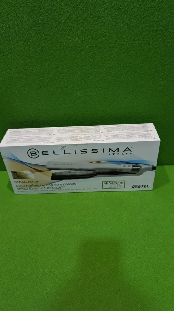 Bellissima Imetec Steam Elixir, plancha de vapor, cabello liso