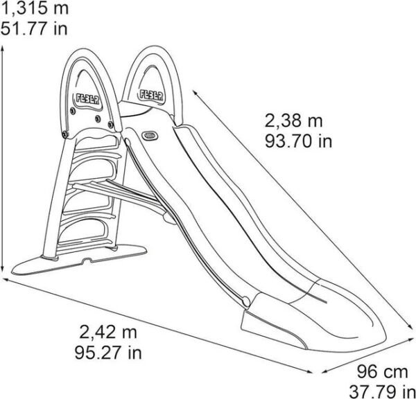Feber Super Mega Slide Tobogán con conexión agua