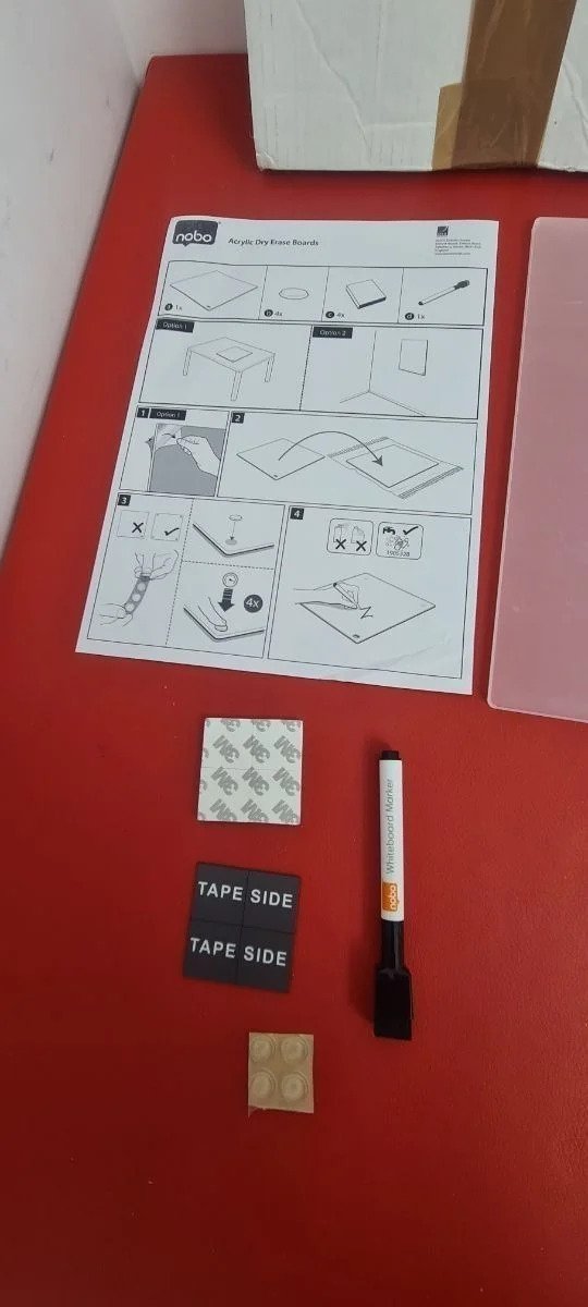 Nobo Pizarra Blanca para Escritorio y Pared