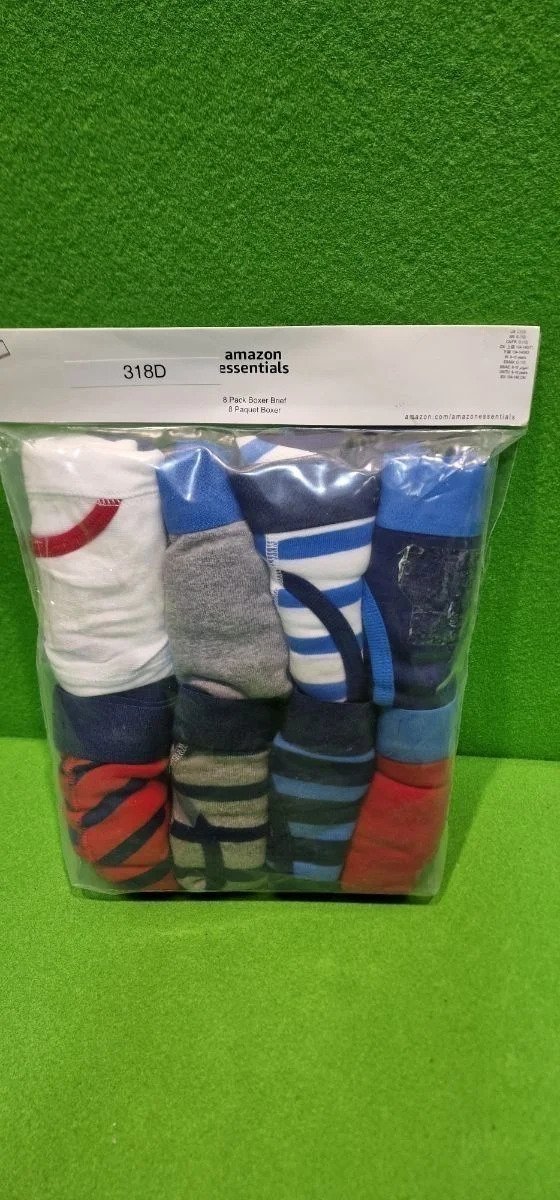 Paquete de 8 bóxer coloridos Amazon Essentials