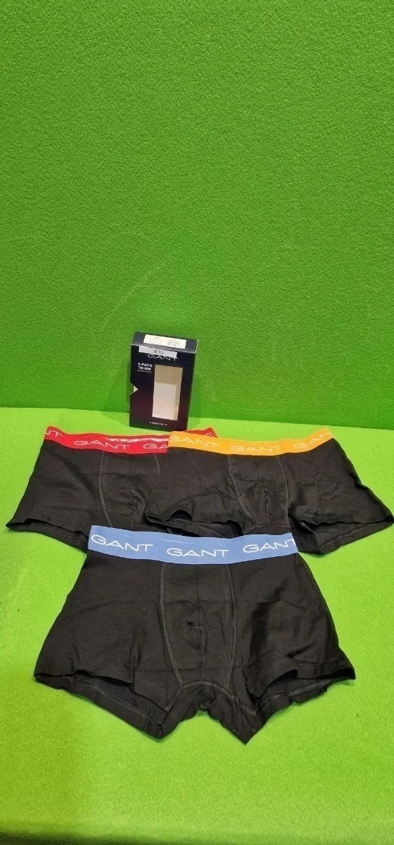 Pack de 3 calzoncillos negros GANT