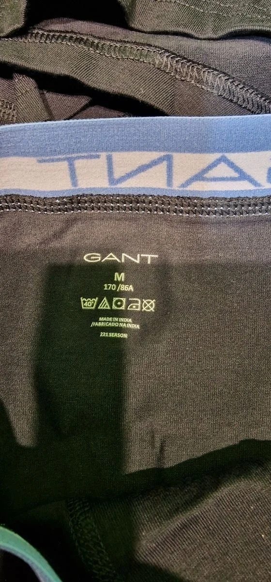 Pack de 3 calzoncillos negros GANT