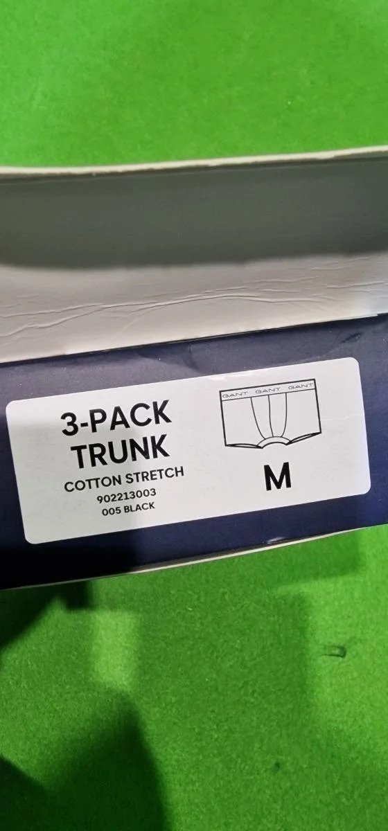 Pack de 3 calzoncillos negros GANT