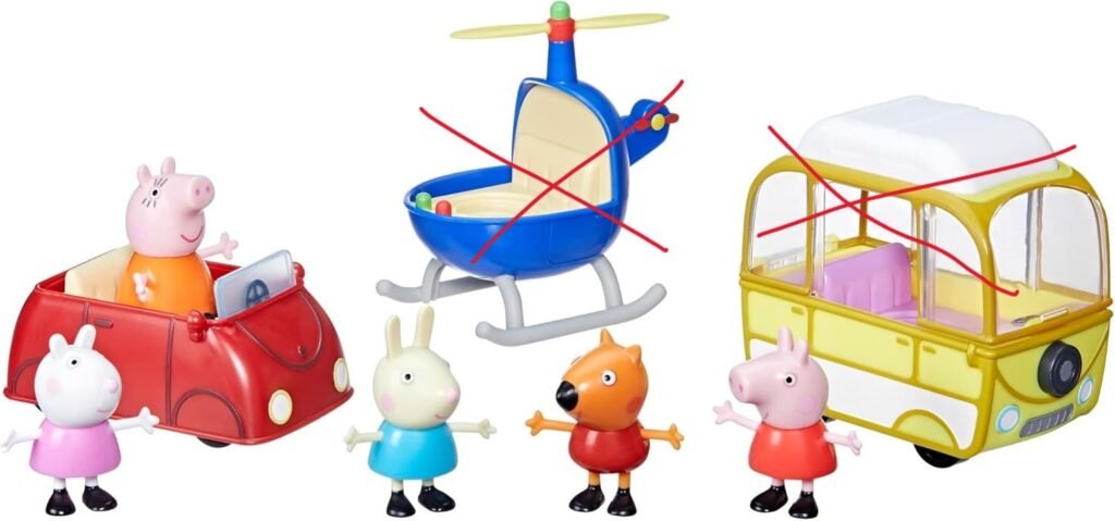Peppa Pig PEPPAS – Set de vehículos pequeños