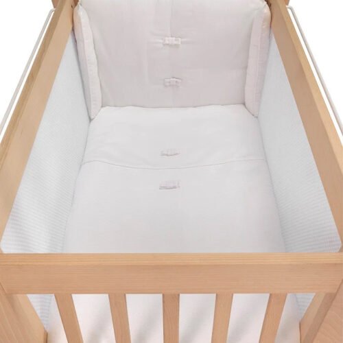 Juego de minicuna, 2 piezas Edredón y Parachoques 60 x 120