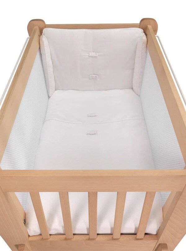 Juego de minicuna, 2 piezas Edredón y Parachoques 60 x 120