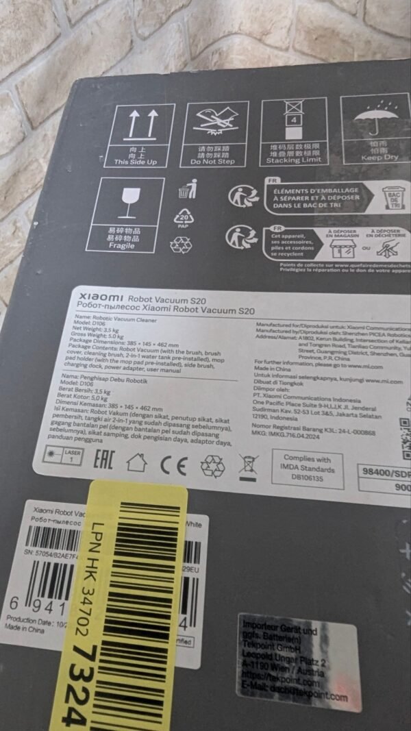 XIAOMI Robot Vacuum S20