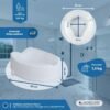 Mobiclinic®, Elevador wc para adulto, Sin tapa, 14 cm
