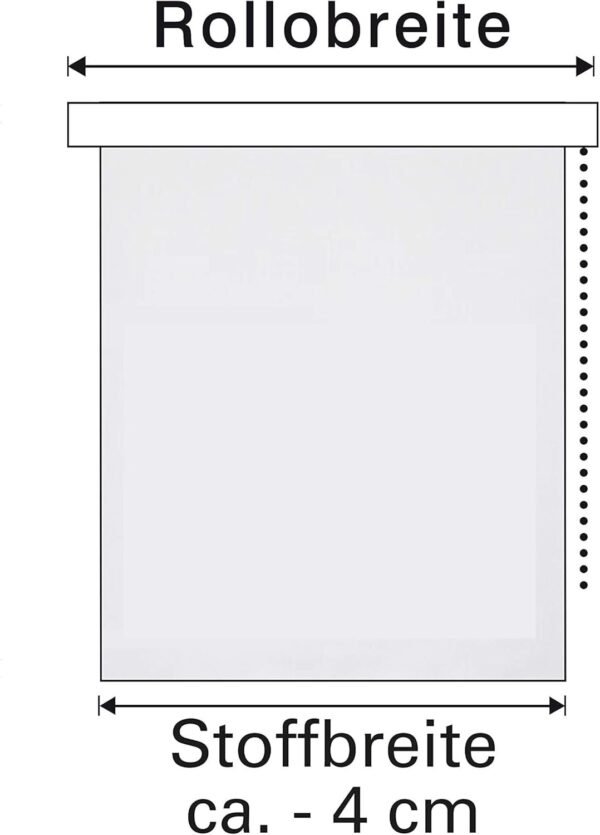 Estor enrollable térmico Deco Company, blanco, 55 x 150 cm