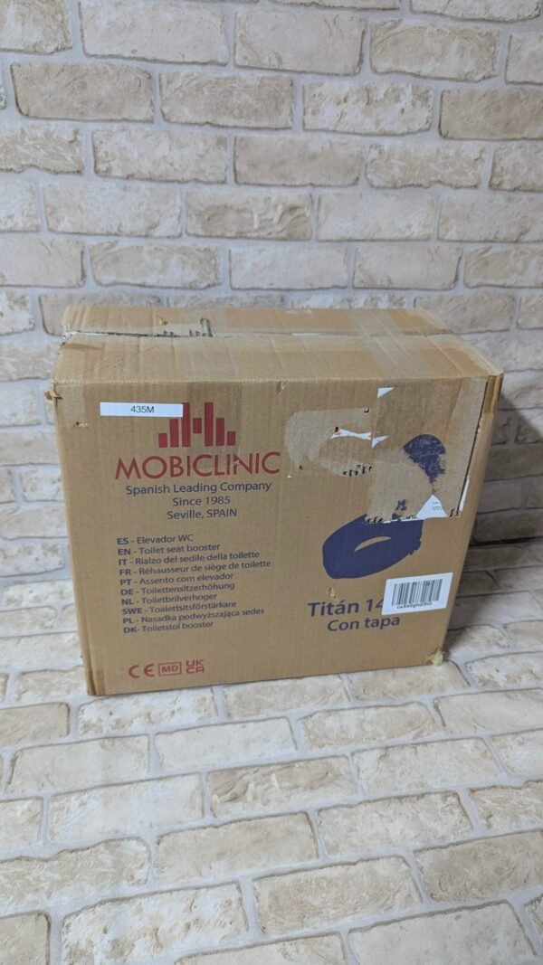 Mobiclinic®, Elevador wc para adulto, Con tapa, 14 cm