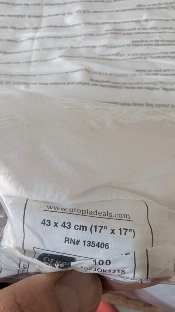 Utopia Bedding Relleno de Cojín 43 x 43 cm (2 Unidades)