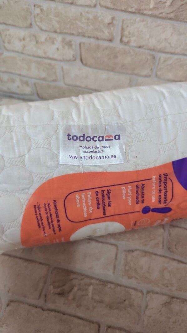 Todocama - Almohada viscoelástica Aloe Vera con Copos 100% viscoelásticos