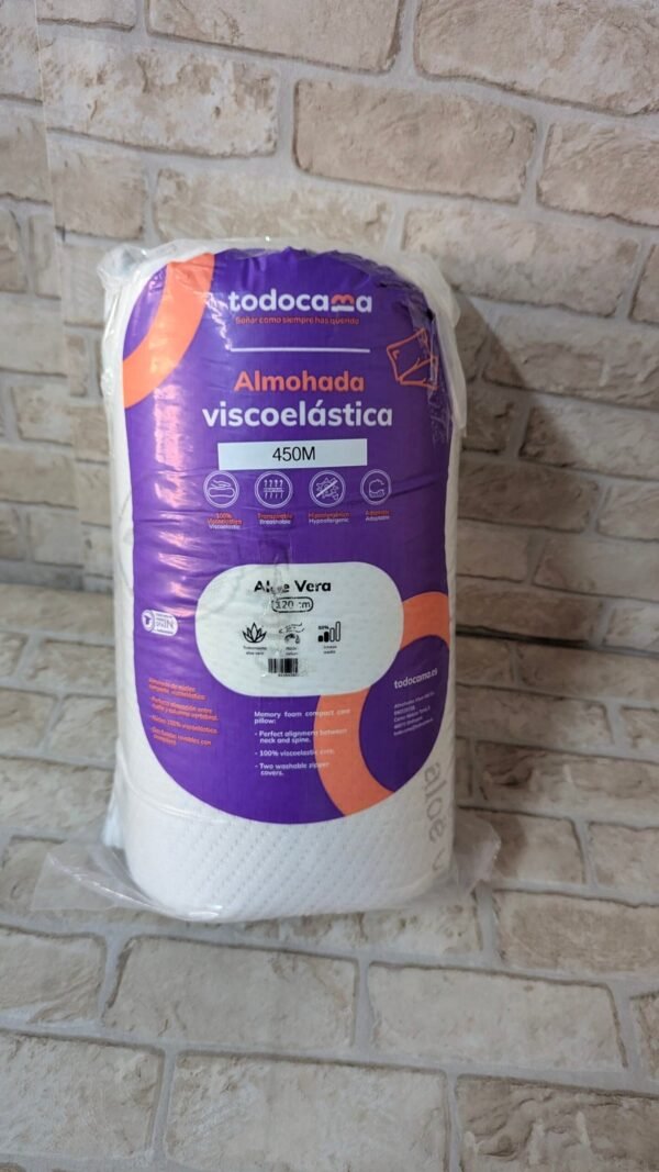 Todocama - Almohada viscoelástica, 120 cm núcleo Compacto