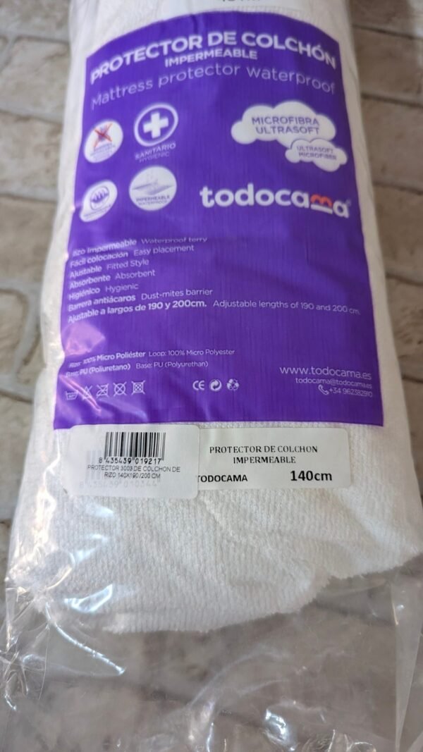 Todocama - Protector de colchón/Cubre colchón Ajustable