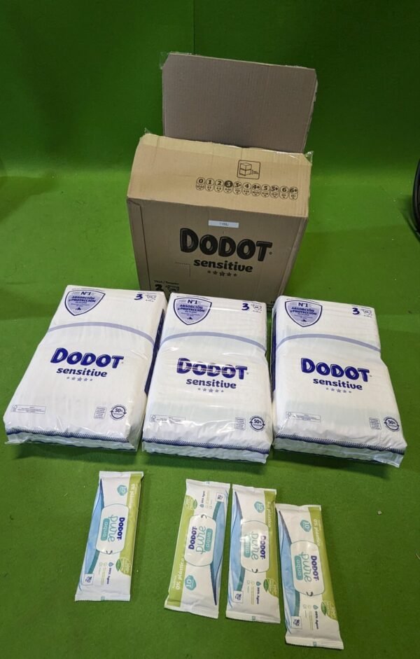 1169J - Dodot Pañales Bebé Sensitive Talla 3 (6-10 kg) 198 Pañales