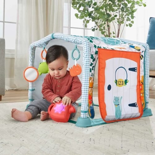 165B - Fisher-Price Gimnasio casita de campo 2 en 1 Alfombra de actividades