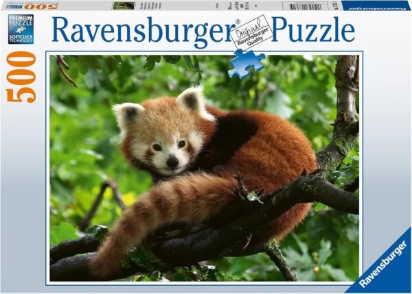 180M - Ravensburger - Puzzle: Panda Rojo 500 piezas